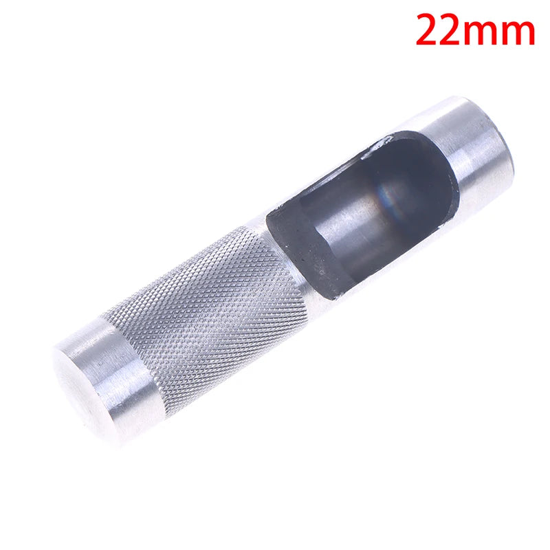 Rundloch Leder Stanze 3–25 mm en Stahl – Präziser Hohl-Lochstanzer für Leder, Kunststoff, Gummi &amp; Dichtungen (DIY Werkzeug) 