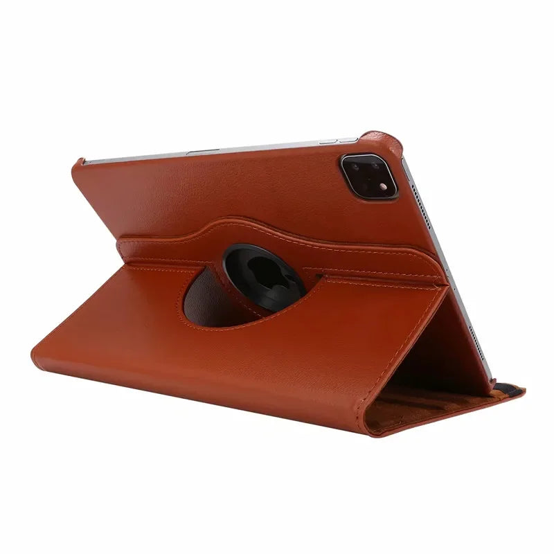 360° Drehbares Leder Case für iPad Pro 12.9 & iPad Air 13 – Business Tablet Schutzhülle mit Standfunktion (2015–2024)