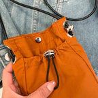 Sac à bandoulière unisexe en nylon – Mini portefeuille souple pour téléphone et pochette multifonctionnelle