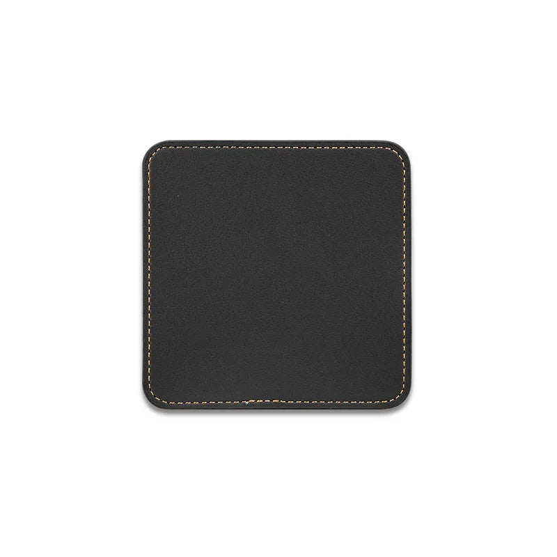 Individueller PU-Leder Untersetzer mit Logo – Achteckiger Kaffee- &amp; Tassenuntersetzer im nordischen Stil | Résistant à l'eau et moderne 