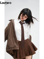 Chaqueta Lautaro de piel sintética suave, negra, desgastada, estilo retro, de gran tamaño, para mujer, con cremallera, estilo Maillard, para primavera y otoño