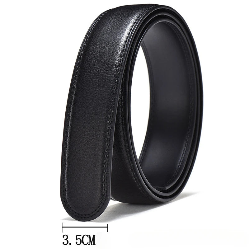 Hochwertiger PU-Leder Gürtel ohne Schnalle – HALOCOWCOW Unisex