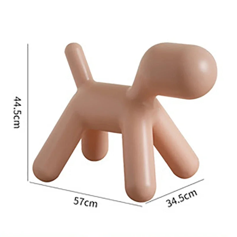 Nordischer Kinderstuhl im Hunde-Design – Niedlicher Dalmatiner Cartoon Stuhl aus Kunststoff für Kindergarten & Zuhause