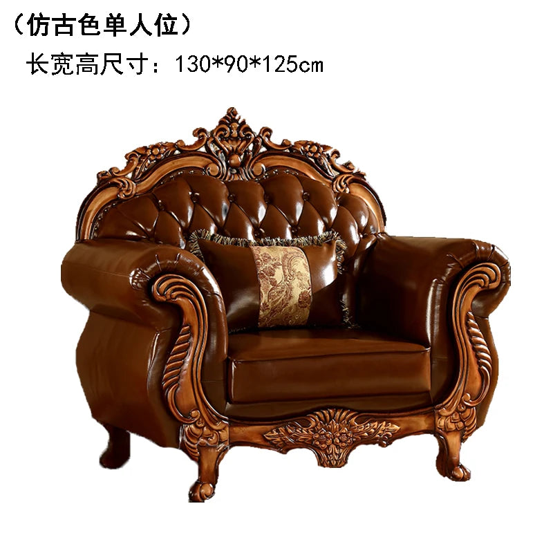 Europäisches Designer Leder-Ecksofa im Mid-Century-Stil – U-Form Wohnlandschaft aus Rindsleder mit Schlaffunktion, hochwertiges Luxussofa für das Wohnzimmer