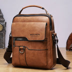 Herren PU-Leder Schultertasche &amp; Messenger Bag – Bolso bandolera con solapa para iPad 9,7" Business y Reisen 