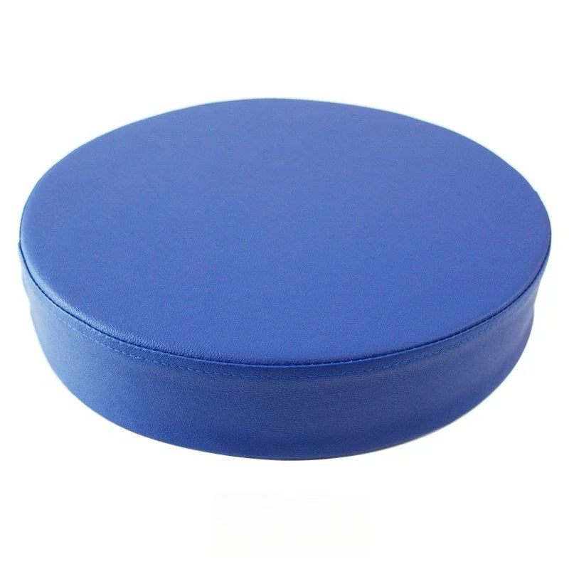 Rundes Sitzkissen aus Kunstleder – Wasserdichtes 35D Hochelastic-Schaum Sitzpolster für Stuhl, Sofa & Boden