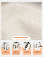 ZENCY Multifunktionale Ledertasche – Gros Shopper Bag aus 100% Echtleder für Damen, Schulter- &amp; Crossbody Tote, Rouge