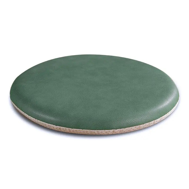 Rundes Leder Stuhlkissen – Wasserdichtes, tragbares Sitzkissen für Esszimmer, Küche & Homeoffice