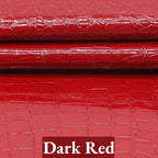 PU Kunstleder mit Krokodil-Prägung – Eleganter Lederstoff für DIY, Taschen, Möbel & Dekoration