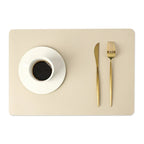 Nordic Leder Tischset beidseitig – Hitzebeständige &amp; wasserdichte Platzmatte im modernen Design (43 × 30 cm)