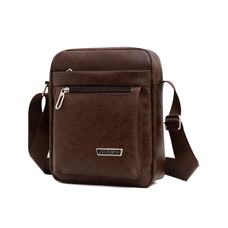 Herren PU-Leder Crossbody &amp; Schultertasche: bolso bandolera de negocios, riñonera y bolso de moda
