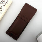 PU Leder Füllfederhalter Etui für 2 Stifte – Elegantes schwarzes Pen Case für Büro & Business Geschenk