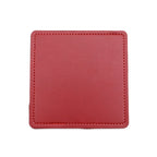 2er-Set personalisierte PU-Leder Untersetzer mit kostenloser Gravur – Runde Kaffee- & Getränkeunterlagen als Hochzeitsgeschenk & stilvolle Tischdeko