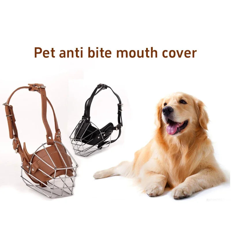 Atmungsaktiver Hunde Maulkorb – Verstellbarer Anti-Beiß Mundschutz mit sicherem Verschluss für Hunde