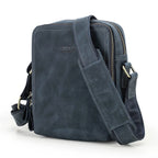 CONTACT’S Herren Leder Messenger Bag – Vintage Crossbody Tasche für iPad Mini & Schultertasche aus echtem Leder