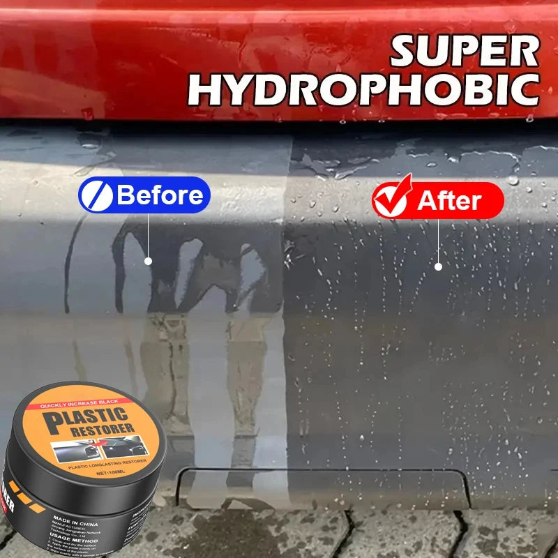 Car Plastic Restorer 2025 – Innenraum Leder- & Kunststoff-Erneuerungswachs für Autos, Politur & Reparatur mit Tiefenglanz