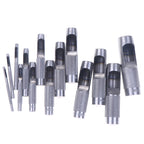 Rundloch Leder Stanze 3–25 mm en Stahl – Präziser Hohl-Lochstanzer für Leder, Kunststoff, Gummi &amp; Dichtungen (DIY Werkzeug) 