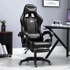 Gaming Chair 2025 aus PU-Leder – Ergonomischer Drehstuhl mit hoher Rückenlehne, Liftfunktion & Rollen für Schlafzimmer, Büro & Gaming Setup