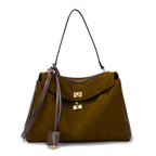 Große Damen Business Tote Bag aus weichem Leder – Hochwertige Pendler- & Reisetasche mit viel Stauraum, Schulter- & Crossbody-Handtasche