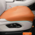 Coussin de siège de voiture en cuir Nappa – Housse de protection atmungsive, coussin de siège universel universel pour siège de commande et de rangement, porte-écrous