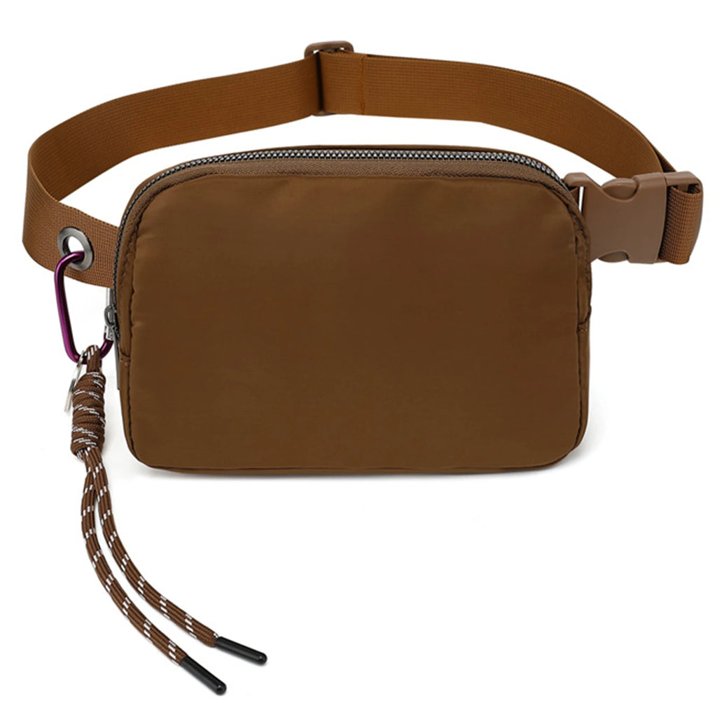 Extra Lange Gurt Fanny Pack – Leichte und Stylische Polyester Bauchtasche mit Handyfach, Umhänge- & Gürteltasche