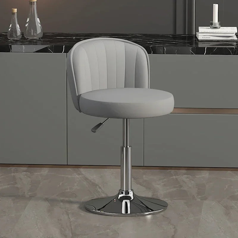 Drehbarer Nordic Barstuhl aus PU-Leder – Höhenverstellbarer moderner Barhocker im italienischen Design für Küche, Bar & Theke