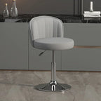 Drehbarer Nordic Barstuhl aus PU-Leder – Höhenverstellbarer moderner Barhocker im italienischen Design für Küche, Bar & Theke