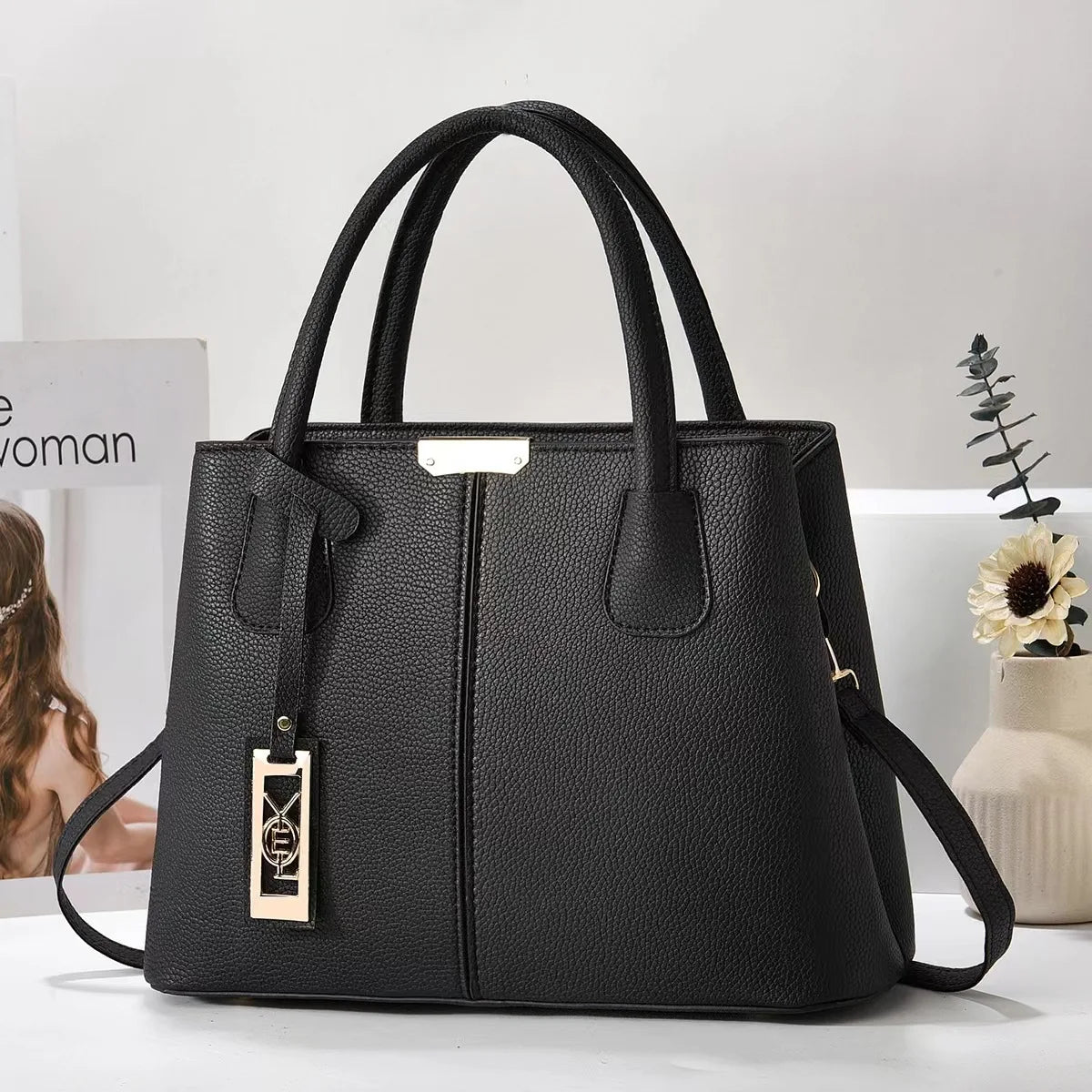 Elegante Damen Handtasche aus PU-Leder – Luxus Design Schulter- & Tote Bag, stilvolle Fashion Tasche für Alltag & Business