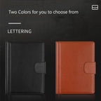 Professionelle Leder A4 Konferenzmappe mit Klemmbrett &amp; Taschenrechner – Portafolio de negocios para oficinas y reuniones