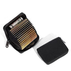 PU Kartenetui mit 20 Fächern – Business Kreditkarten- &amp; Ausweishalter mit Reißverschluss, Anti-Demagnetisierung &amp; Münzfach 