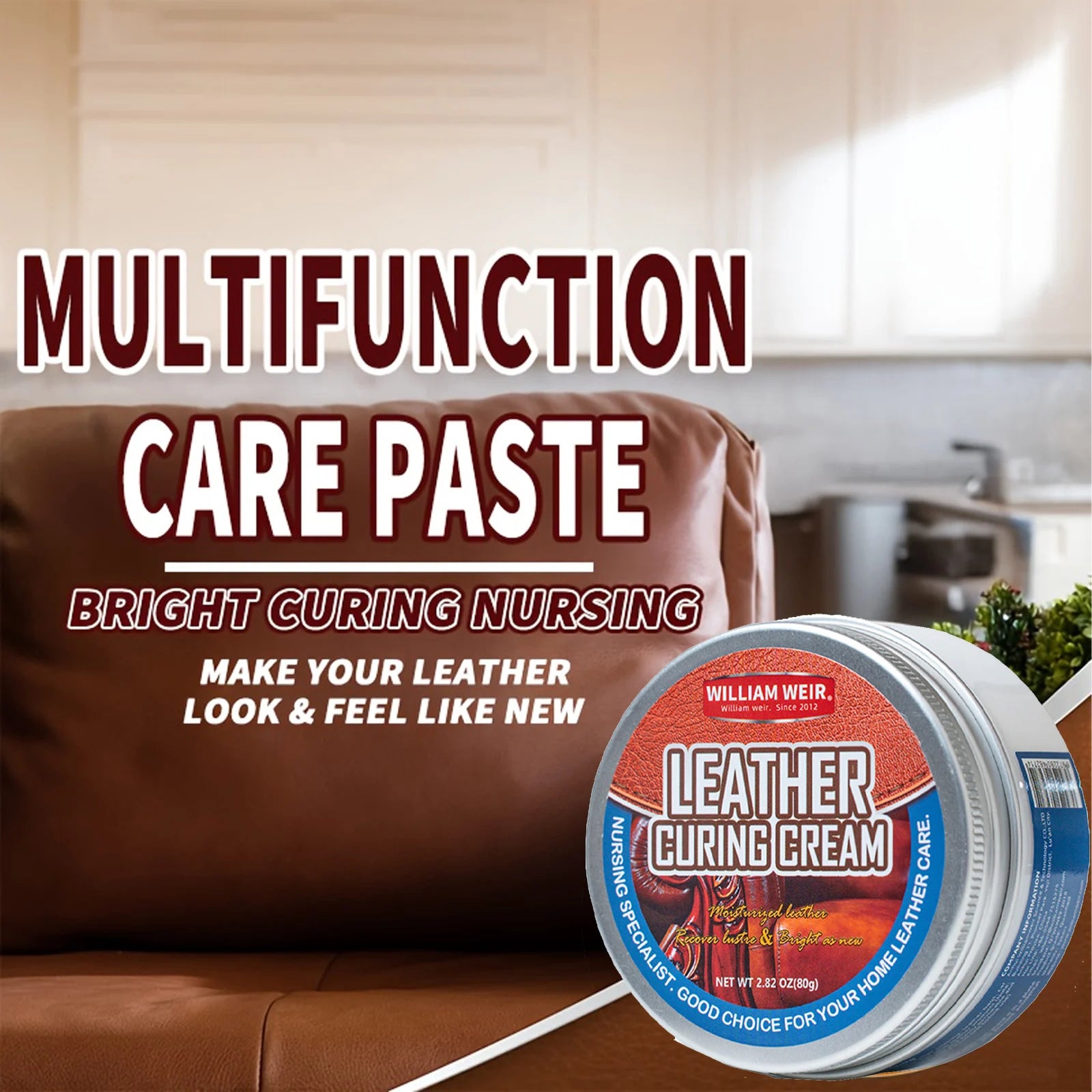 Premium Lederpflege Set 80 g – Reparatur- & Pflegewachs für Auto Innenraum, Schuhe, Taschen & Möbel