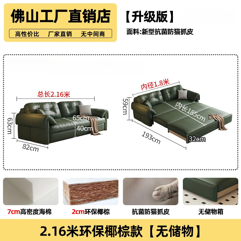 Platzsparendes Eck-Schlafsofa mit Stauraum – Klappbares Multifunktionssofa, verstellbar, modernes Design für Wohnzimmer & Gästezimmer