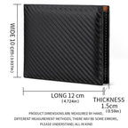 Carbon Fiber Herren Kurzgeldbörse – Slim Wallet mit Kartenfächern, Reißverschlussfach &amp; Münzfach