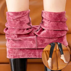 Legging d'hiver en cuir PU pour femme, Extra Dick, taille haute, brillant et formé, chaud, Slim, grande taille S à 5XL 