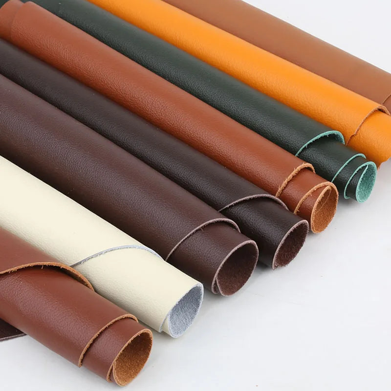 Farbiges Top-Layer Rindsleder 1,2 mm – Weiches Echtleder mit Tropfenprägung für Möbel, Taschen & DIY Lederarbeiten