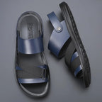 Pantuflas de cuero para hombre Sommer 2025 – Chanclas modernas con suela cómoda, sandalias de playa Leichte para todos los días y freizeit 