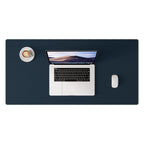 Tapis de bureau et tapis de souris en cuir PU pour bureau, bureau à domicile et école