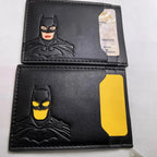 Bat Leder Kartenetui mit Superhelden-Maske – Kompakte Herren Wallet mit Reißverschluss für Karten & Ausweis | Heroisches Geschenk
