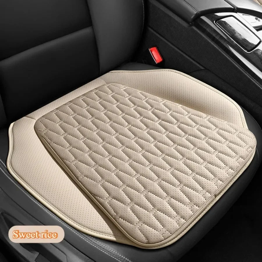 Belüftetes Leder Auto-Sitzkissen für alle Jahreszeiten – Ergonomisches Sitzpolster zur Erhöhung der Sitzhöhe & mehr Fahrkomfort
