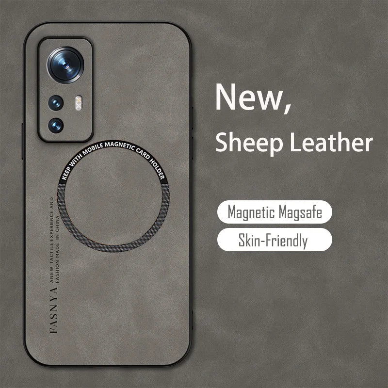 Funda de cuero magnética premium para Xiaomi Mi &amp; Poco – Funda de cuero vintage con protección voll, anti-kratz, anti-fingerabdruck y staubdicht