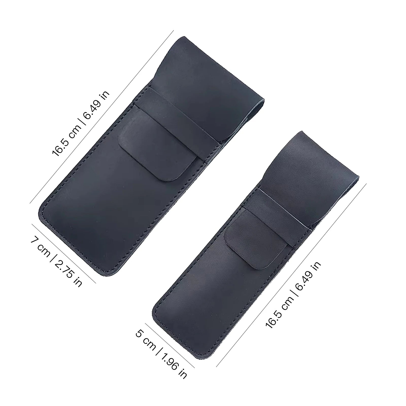 Premium Leder Stiftehalter aus echtem Rindsleder – Retro Einzel-Pen-Etui, schlank &amp; langlebig