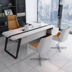 Executive Bürostuhl aus Leder – Komfortabler Konferenz- &amp; Computerstuhl für langes Sitzen, Homeoffice &amp; Mitarbeiterarbeitsplätze 