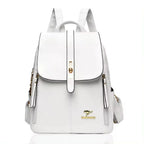 VANDERWAH Damen Leder-Rucksack – Vintage Schul- & Reiserucksack aus Mikrofaser-Leder mit großem Stauraum