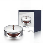 4er Set Luxus Leder Untersetzer mit Edelstahlbox – Premium Getränkeuntersetzer für Wohnraum, Bar & Büro