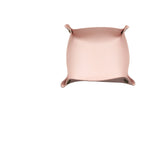 Nordische PU Leder Ablageschale 15 × 15 cm – Faltbare Desktop Storage Box für Schmuck, Kosmetik & Schlüssel
