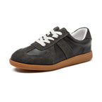 AIYUQI Damen Sneaker 2025 aus Echtleder – Flache Casual Trainingsschuhe für Frühling & Alltag | Modische Leder-Sneaker in großen Größen