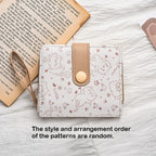 Japanische Cute Cat Damen Geldbörse – Kurze Studentinnen-Wallet mit Zipper, Kartenfächern und Münzfach 