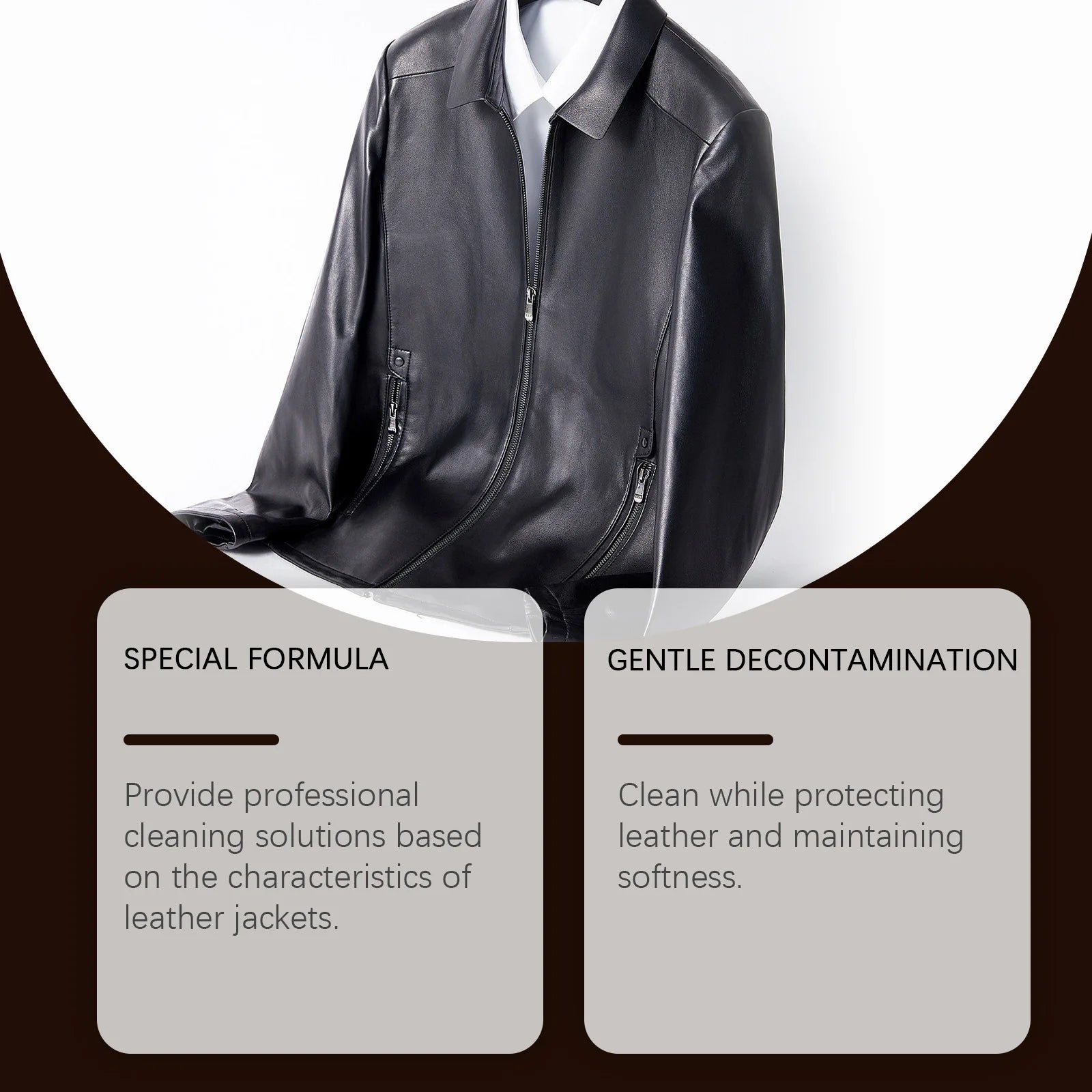 100 ml Lederreiniger & Pflegespray – Sanfte Reinigung & Glanzpflege für Lederjacken, Sofas, Taschen & Autositze