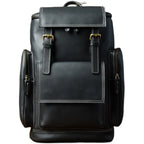 MUNUKI Vintage Crazy Horse Leder Rucksack Herren – Großer Kletter- &amp; Hiking-Rucksack aus echtem Rindsleder (Modell M-814) 