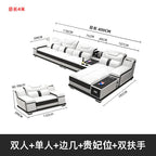 Modernes Luxus Ecksofa en Leder – Canapé multifonctionnel en forme de L, canapé d'immersion design minimaliste pour femmes de style